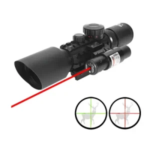 Rifle Scope With Laser Sight M9 LS3-10X42E