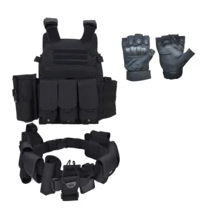 MOLLE Tactical Plate Carrier Vest with Pouches