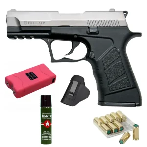 Ekol ALP Cal 9mm, Holster, 10 Blanks & Pepper Spray – Self-Defense Combo