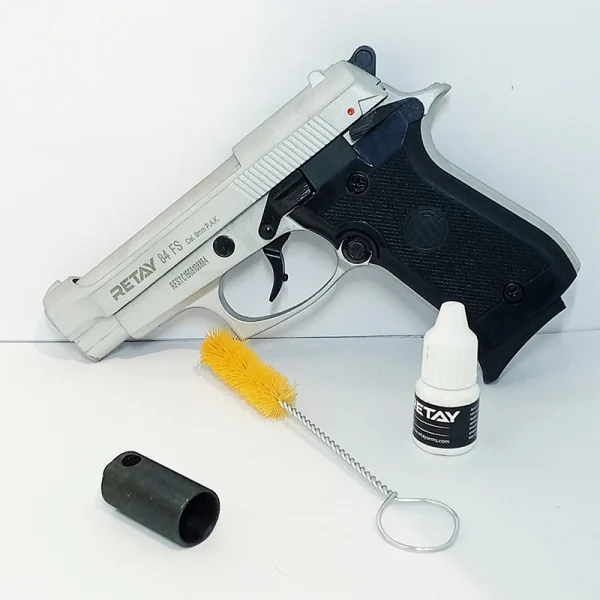 RETAY 84FS 9mm Chrome Blank Gun - Image 2