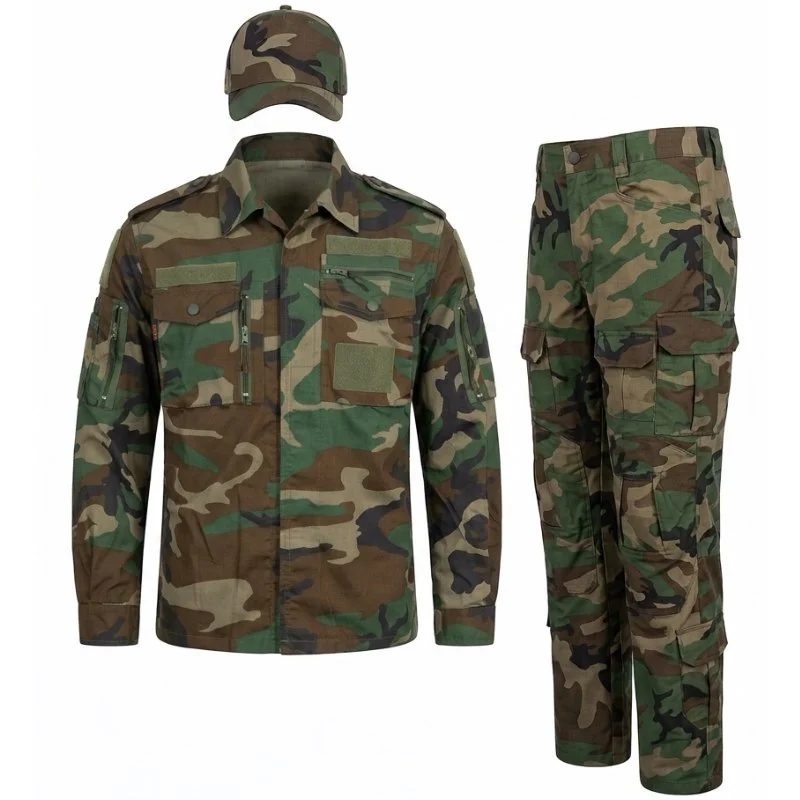 Army suite Camouflage clothing 1 camouflage Green Uniform outfit