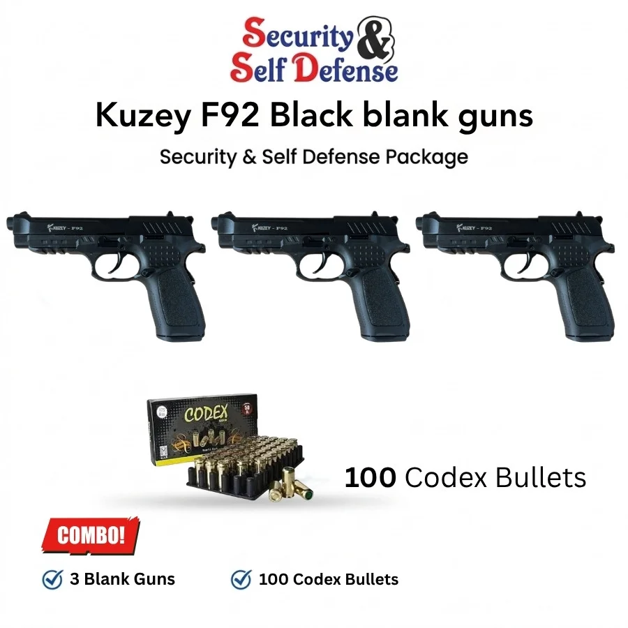 Non-lethal F92 Black pistol Specials offer 3 in one price 1 Kuzey F92 black