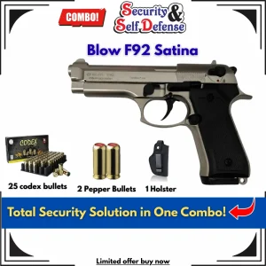 Blow F92 Satina with 25 Codex Bullets, 2 Pepper Bullets & 1 Holster