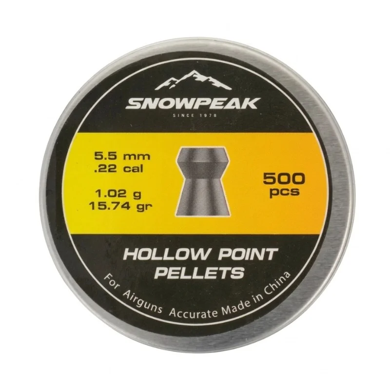 Snowpeak hollow point pellets 5.5mm 1 Snowpeak hollow point pellets 5 5mm