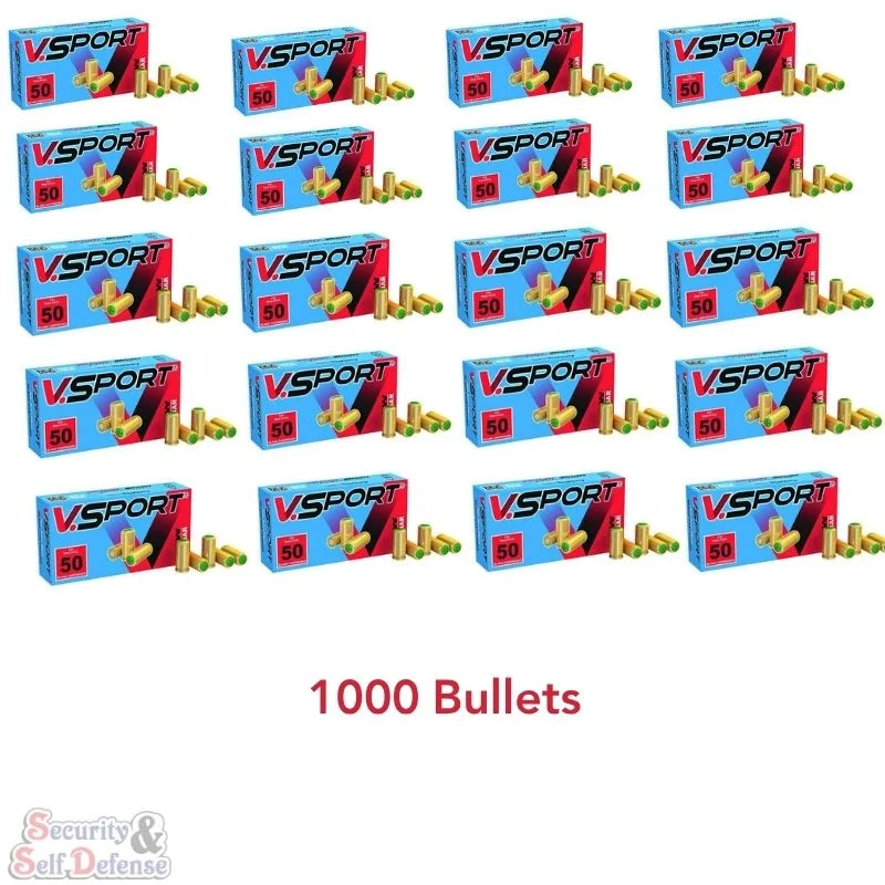 V.Sport 9mm Blank Bullets 1000 Rounds – 20 Box Pack